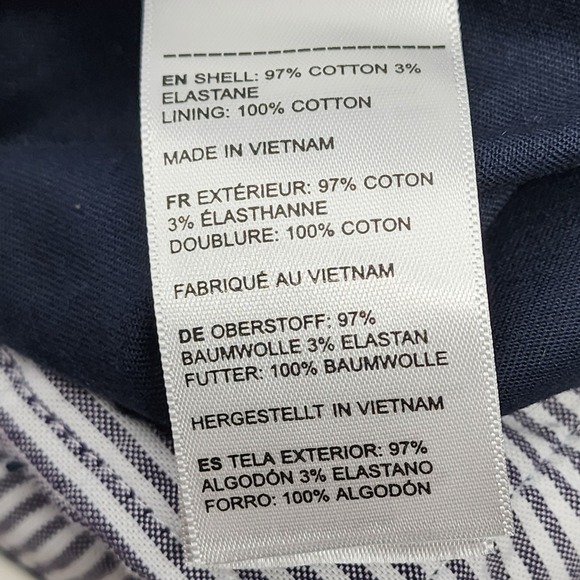 Untuckit Shorts Mens 30 Navy Chino 9" Golf Outdoors Preppy Casual St Vincent EUC - Picture 9 of 11